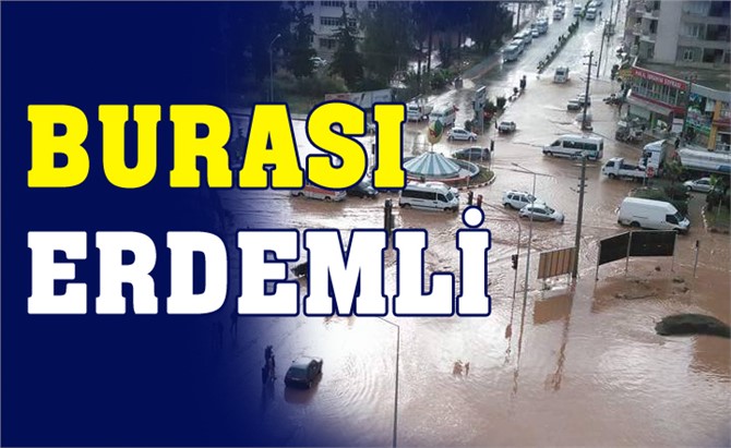 Mersin Erdemli'de Yağışlar Sele Neden Oldu!