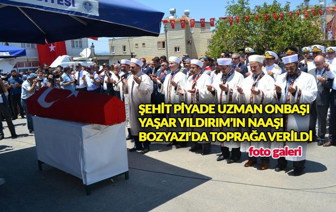 Mersinli Şehidin Cenazesi Bozyazı'da Toprağa Verildi