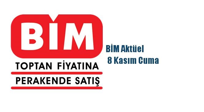 BİM Aktüel  8 Kasım Cuma  İndirimli Ürünlerin Listelendiği Aktüel