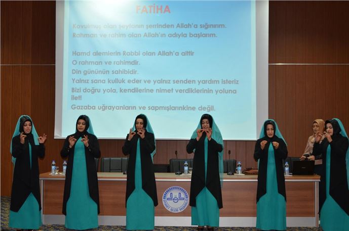 Mardin'de işitme engelliler için hatim programı