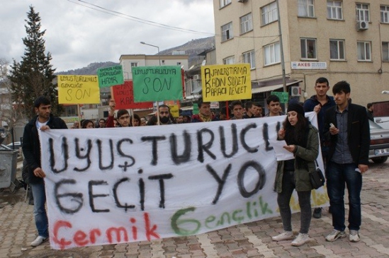 Çermik'te Uyuşturucuya Hayır Yürüyüşü