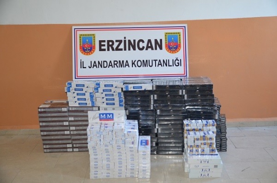 Erzincan'da 5 Bin 806 Paket Kaçak Sigara Ele Geçirildi