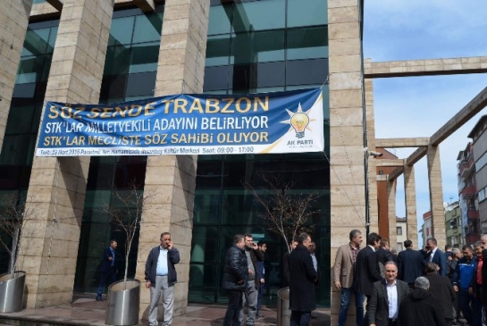 Trabzon'da Sivil Toplum Örgütleri AK Parti İçin Sandık Başına Gitti