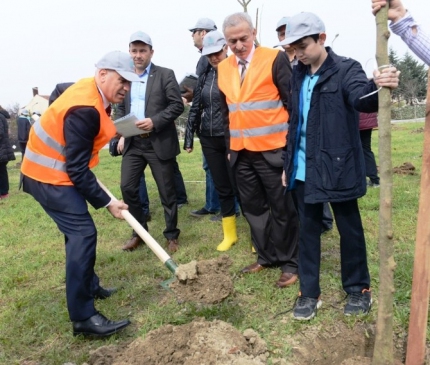 20 Okulun Öğrencileri Altınşehir'de Fidan Dikti