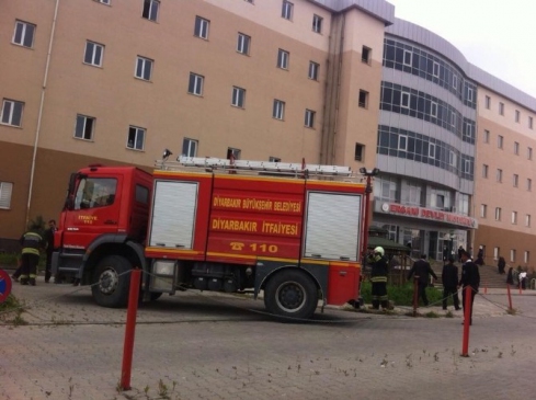 Ergani Devlet Hastanesi'nde Yangın Tatbikatı