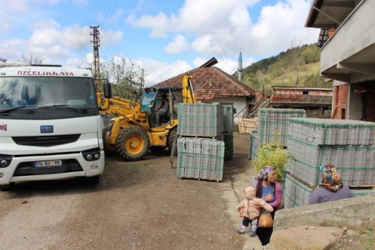 Ulus'ta Parke Yol Çalışmaları Başladı