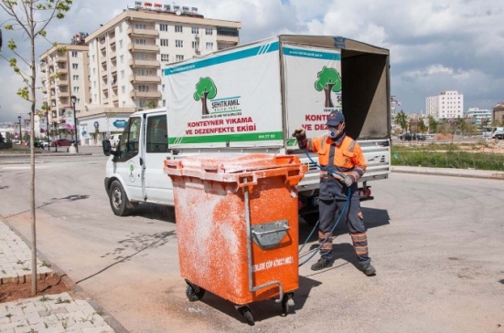 Şehitkamil İlçesinde Konteynırlar Tertemiz