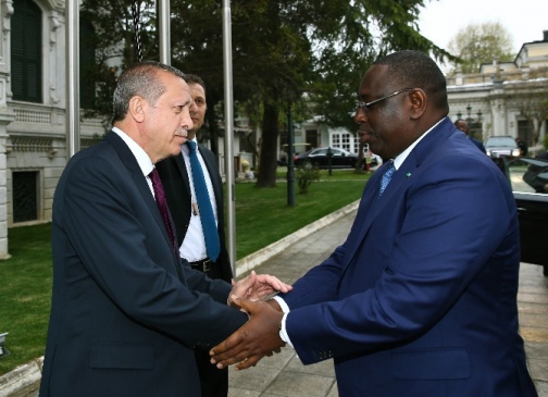 Erdoğan Senegal Cumhurbaşkanı Macky Sall İle Bir Araya Geldi