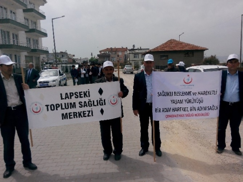 Lapseki Toplum Sağlığı Merkezinden Sağlıklı Yaşam Yürüyüşü