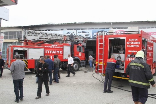 Samsun'da Yangın 1 Yaralı