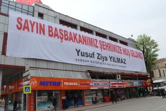 Samsun'da Başbakan Mitingi Heyecanı