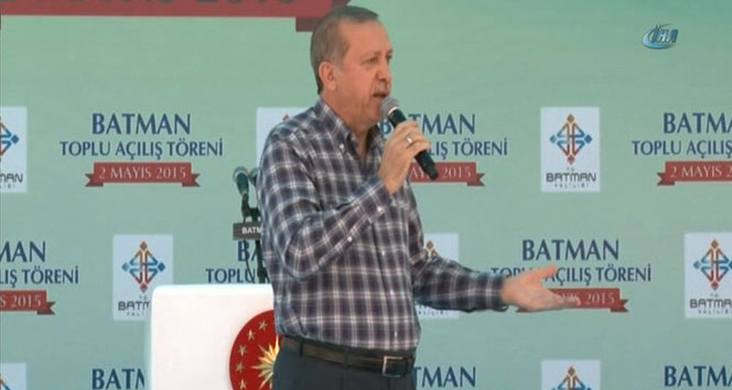 Batman'da Cumhurbaşkanı Erdoğan'ı kızdıran slogan!