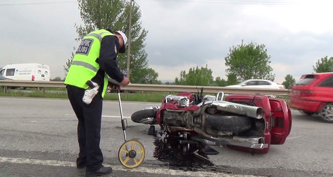 Lüks motosiklet grubu kaza yaptı 2’si ağır 3 yaralı!