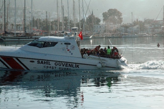 Bodrum'da 57 Kaçak Göçmen Yakalandı