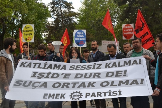 Emek Partisi İşıd Katliamını Protesto Etti