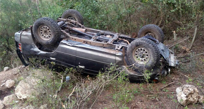 Off- Road aracının devrilme anı kamerada!!