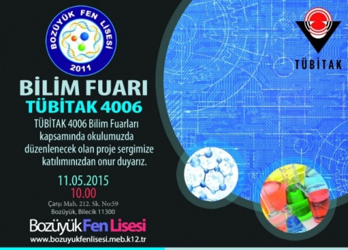 Bozüyük Fen Lisesi'nde Tübitak Bilim Fuarı