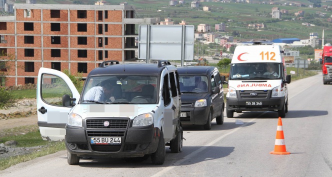 Samsun’da trafik kazası 1 yaralı!