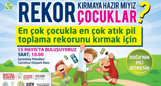 En çok çocukla en çok atık pil toplama ödül töreni!