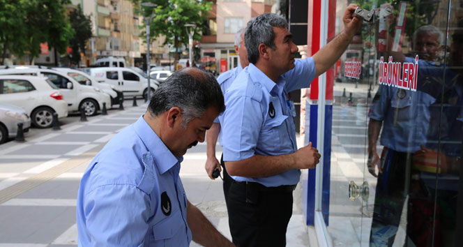 Haliliye'de ruhsatsız iş yeri mühürlendi!