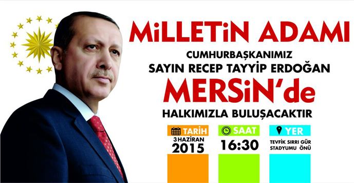 Cumhurbaşkanı Erdoğan Mersin'e Geliyor