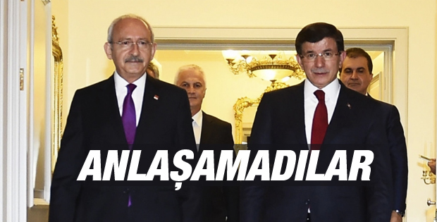 AK Parti-CHP Görüşmesinde Koalisyon Çıkmadı