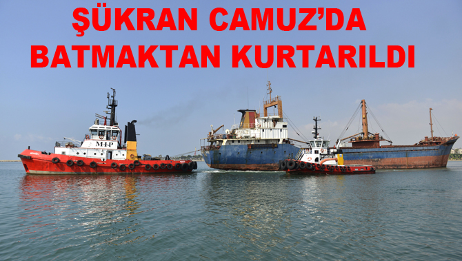 Şükran Camuz'da Batmaktan Kurtarıldı