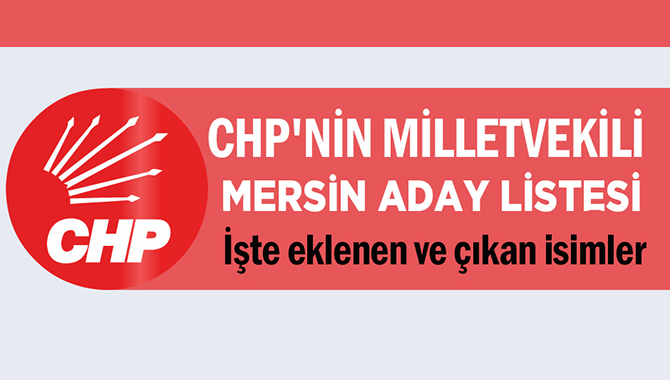 CHP'nin Mersin milletvekili aday listesi açıklandı