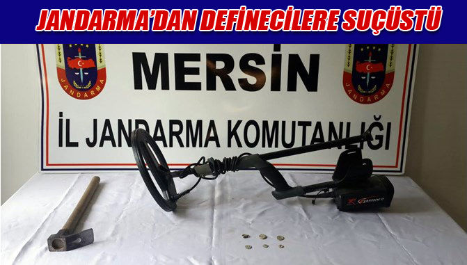 Jandarma Ekiplerinin Yaptığı Operasyonda 2 Defineciyi Suçüstü Yakalandı