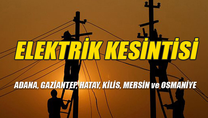 Elektrik Kesintisi; 10 Ekim 2015 - 19 Ekim 2015 tarihlerinde Kesinti Yapılacak Yerler