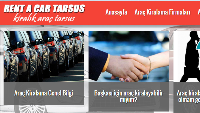 Araç Mı Kiralamak İstiyorsunuz? Araç Kiralama, Tarsus Kiralık Araç (Rent A Car)