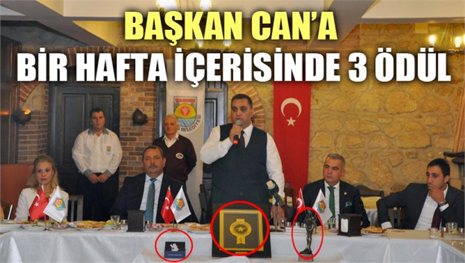 Başkan Can'a Bir Haftada 3 Ödül