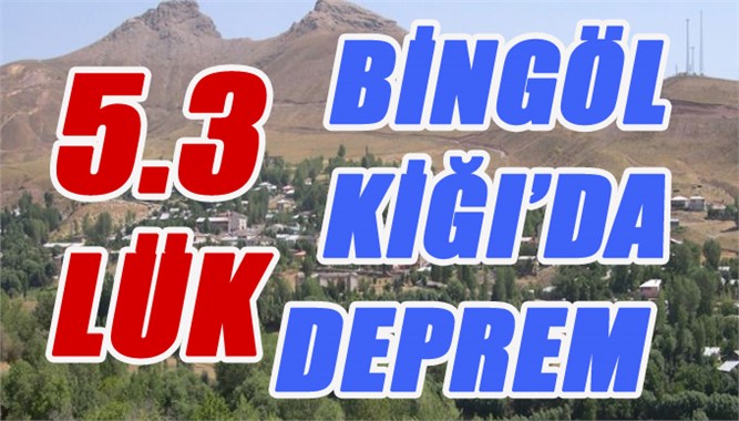 Bingöl Kığı Depremi Yürekleri Ağza Getirdi, 5.3'Lük Deprem Korku Yarattı