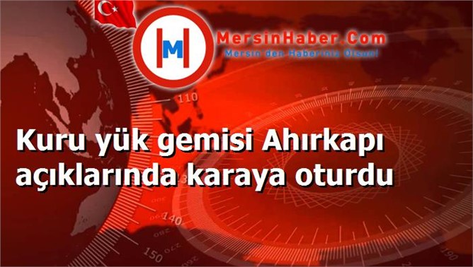 Kuru yük gemisi Ahırkapı açıklarında karaya oturdu