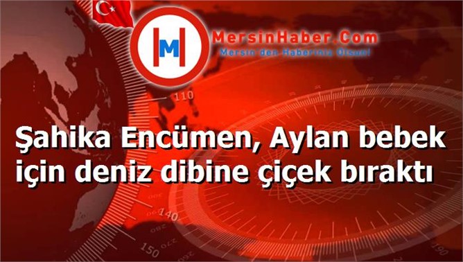 Şahika Encümen, Aylan bebek için deniz dibine çiçek bıraktı