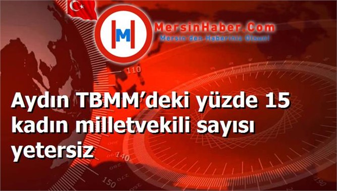 Aydın TBMM’deki yüzde 15 kadın milletvekili sayısı yetersiz