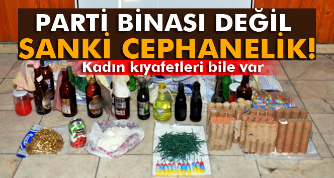 Parti Binasında Cephanelik Çıktı