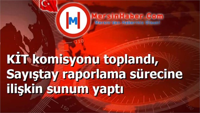 KİT komisyonu toplandı, Sayıştay raporlama sürecine ilişkin sunum yaptı