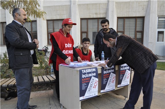 Taşeron işçiler için imza kampanyası başlatıldı