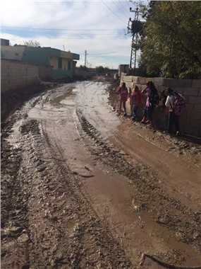 Şanlıurfa'da vatandaşların çamur isyanı