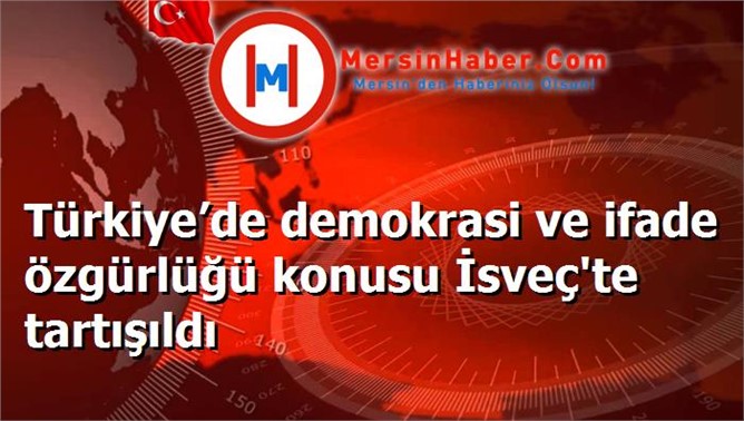 Türkiye’de demokrasi ve ifade özgürlüğü konusu İsveç'te tartışıldı