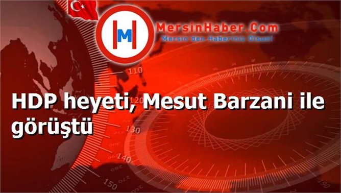 HDP heyeti, Mesut Barzani ile görüştü