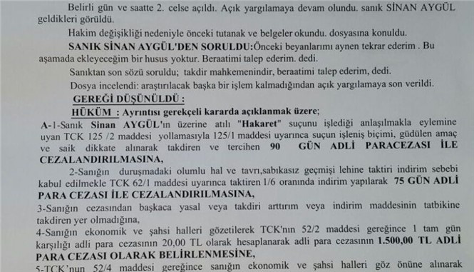 Gazeteciye AK Partili milletvekiline hakaretten ceza