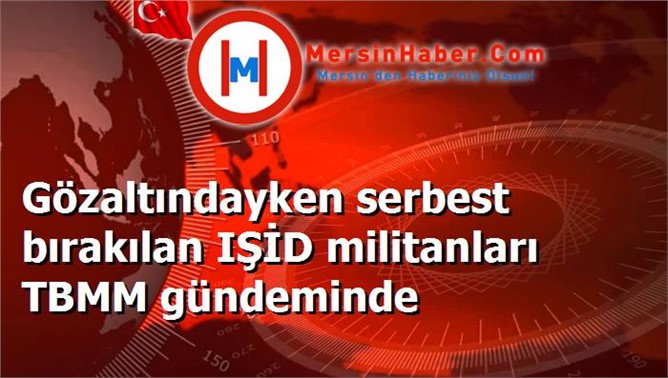 Gözaltındayken serbest bırakılan IŞİD militanları TBMM gündeminde