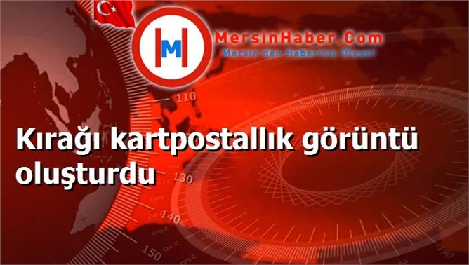 Kırağı kartpostallık görüntü oluşturdu