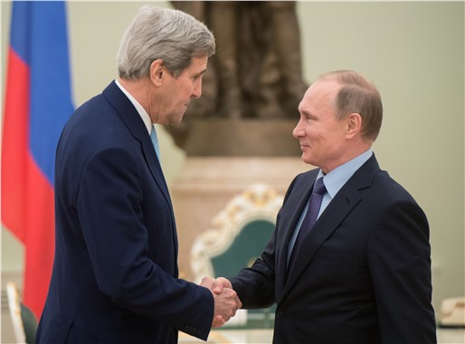 Putin-Kerry görüşmesi başladı