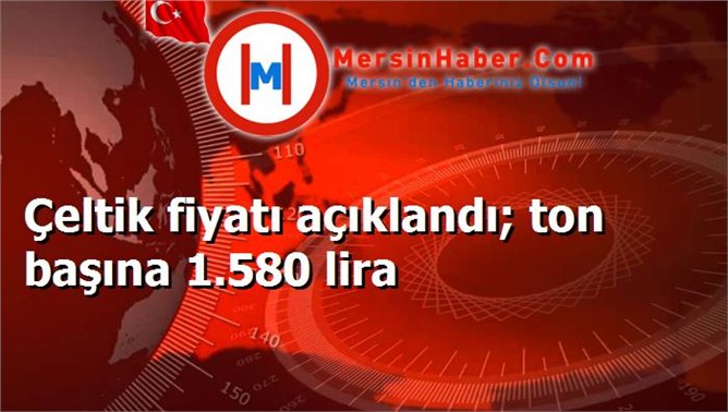 Çeltik fiyatı açıklandı; ton başına 1.580 lira