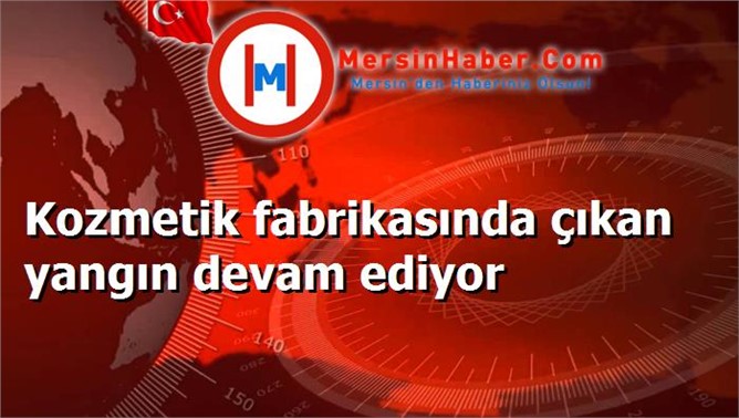 Kozmetik fabrikasında çıkan yangın devam ediyor