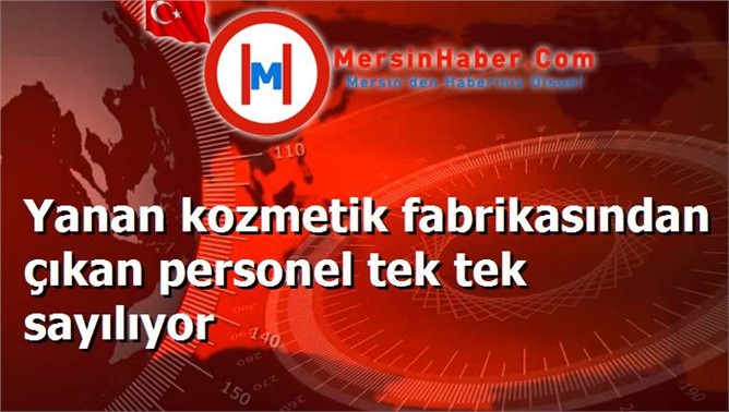 Yanan kozmetik fabrikasından çıkan personel tek tek sayılıyor