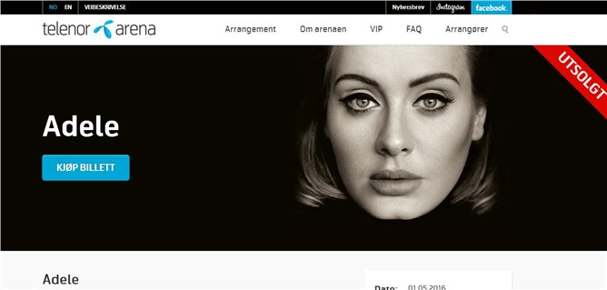 Adele'nin Oslo biletleri 20 dakikada satıldı